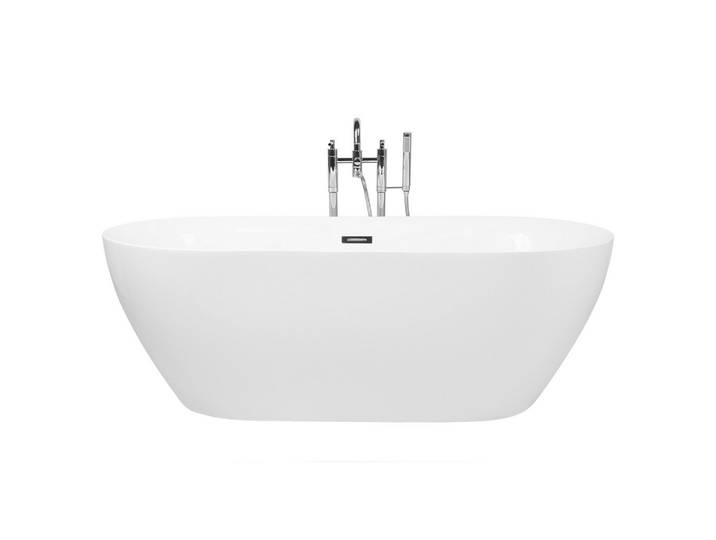 BADEWANNE FREISTEHEND 75x160x58 cm weiß Carrera