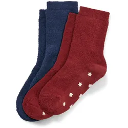 Tchibo - 2 Paar Kinder-Kuschelsocken - Kinder - Gr. 39-42 - bordeaux