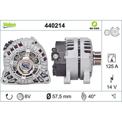 VALEO Generator REMANUFACTURED PREMIUM 440214 für Citroën (DF-PSA) Peugeot