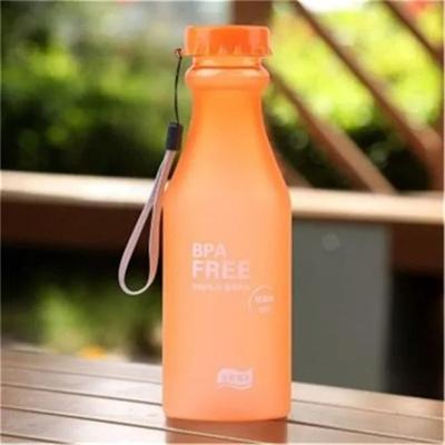 Uplifted Finds 550ML BPA Free Leak Proof Plastic Water Bottle 4 Pcs orange
