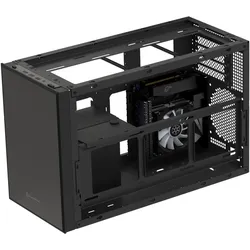 Silverstone SST-SG17B (schwarz) (mATX, Mini-DTX, Mini-ITX), PC Gehäuse, Schwarz