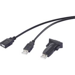 Renkforce USB 2.0, Seriell Adapter [1x USB - 1x RS232-Stecker] 1.00 m RF-6801264