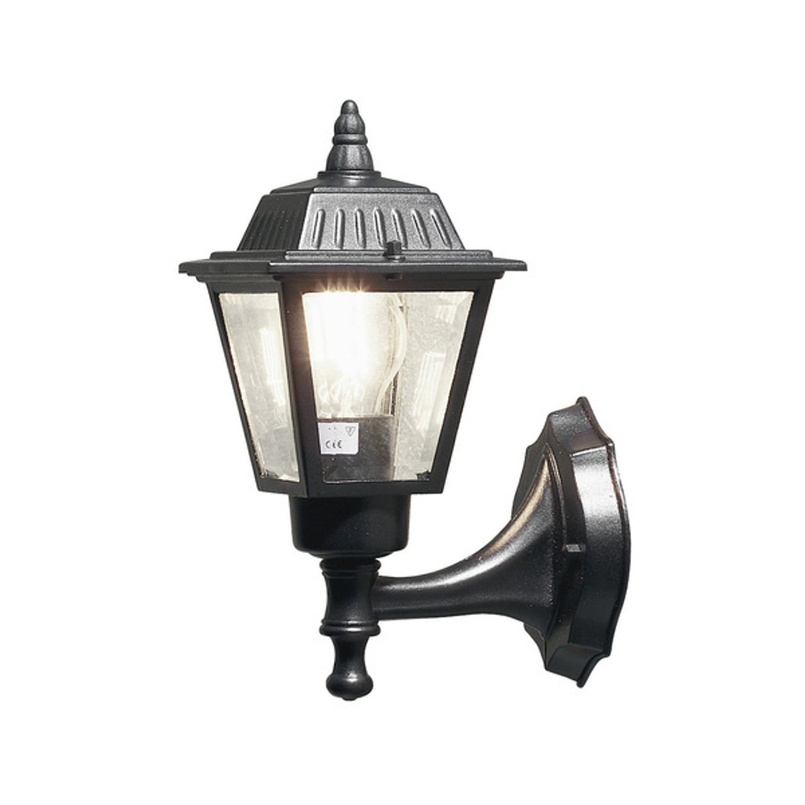 Konstsmide Klassieke muurlamp Zagreb Up zwart