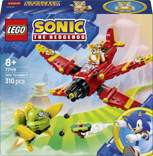 77119 LEGO Sonic the Hedgehog Tails' Tornado-1 Bauset mit Spielzeugflieger Fanartikel zum Sammeln mit der Figur Tails aus dem Videospiel