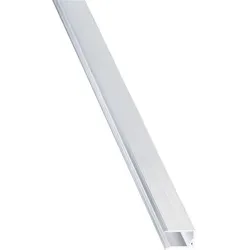 U Profil 10 mm Alu pressblank mit Tropfkante 2100 mm lang