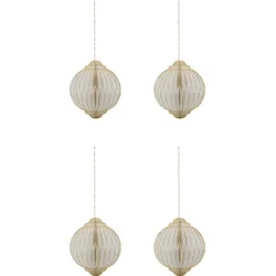 HDAlsta Christbaumschmuck, gebrochenes Weiß, 4 St.