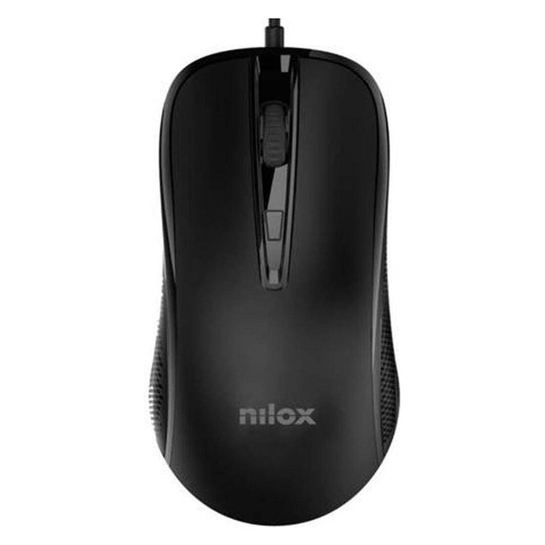 Nilox Wired USB Mouse, Black Brand (Kabelgebunden) (MOUSB1014)