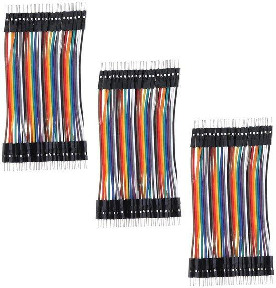 Jumper Wires Set 10 cm - 120 stuks breadboard verbindingskabels voor Arduino en Raspberry Pi