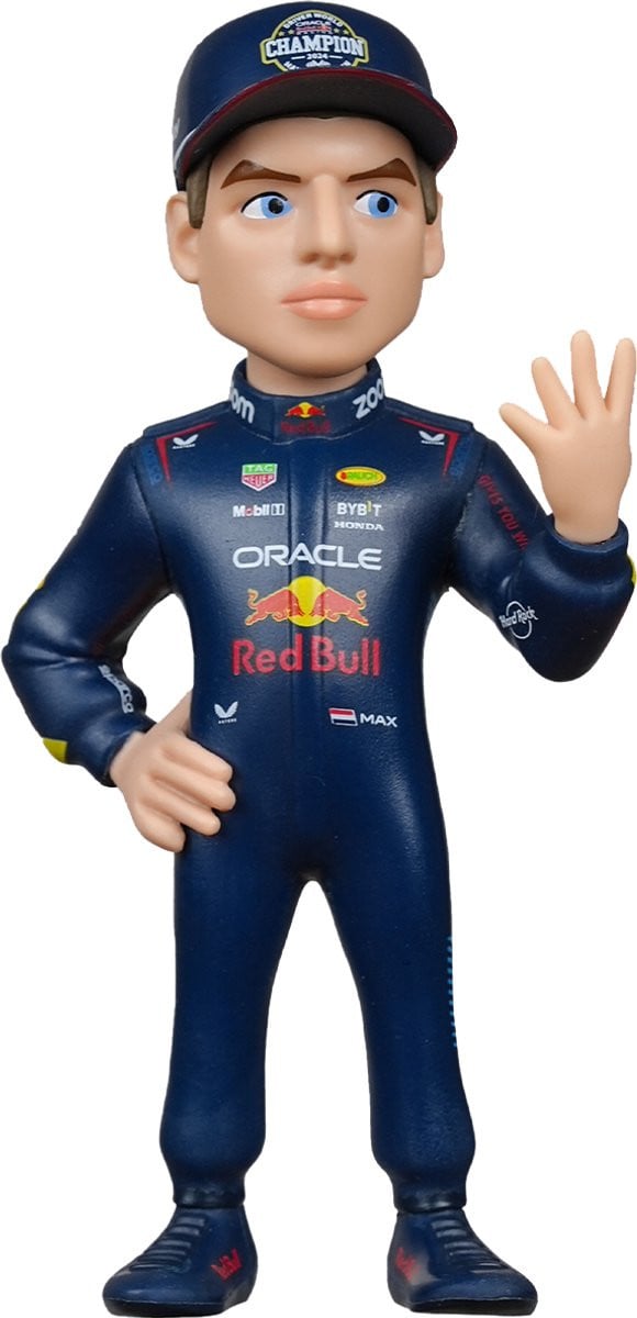 Minix Max Verstappen 4 Times World Champion Figuur - Red Bull Racing