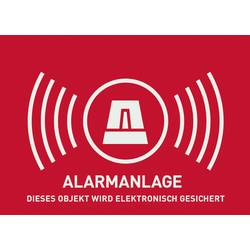 ABUS AU1323 Warnaufkleber Alarmanlage Sprachen Deutsch (B x H) 74 mm x 52.5 mm