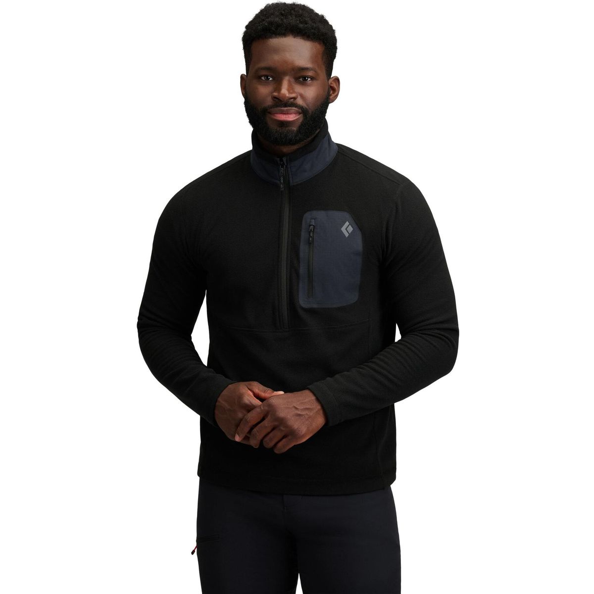 Black Diamond M Rift Half Zip Fleece Jacket black-black (9008) LRG AP7441149008LRG1