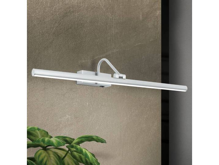 ORION LED-Bilderleuchte Sofia mit Schalter - 60 cm, alu / grau / zink, für Wohn- / Esszimmer, Metall, Modern