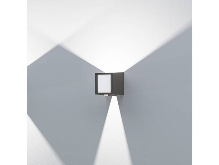 LOOM DESIGN LED Aussenwandleuchte Una, schwarz, Aluminium, Modern, LED Wandleuchte außen