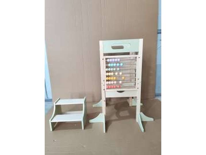 AIYAPLAY Tour Montessori 6en1 Marchepied Cuisine Enfant 2-6ans Vert