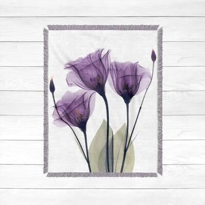Laural Home Gentian Hope Woven Throw Blanket