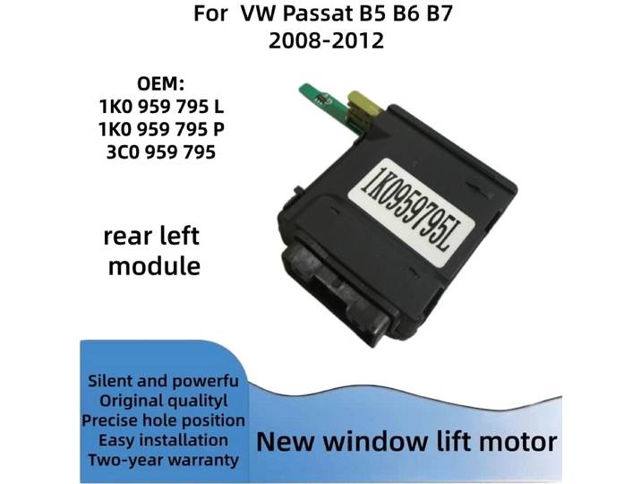 Nouveau module de lève-vitre pour VW Passat B5 B6 B7 CC arrière gauche et arrière droit 1K0959794L 1K0959795L 1K0959795Q 1K0959794Q