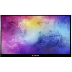 Verbatim PMT-14 Portable Touchscreen Monitor 14" Full HD 1080p Metal Housing (1920 x 1080 Pixel, 14"), Monitor, Schwarz