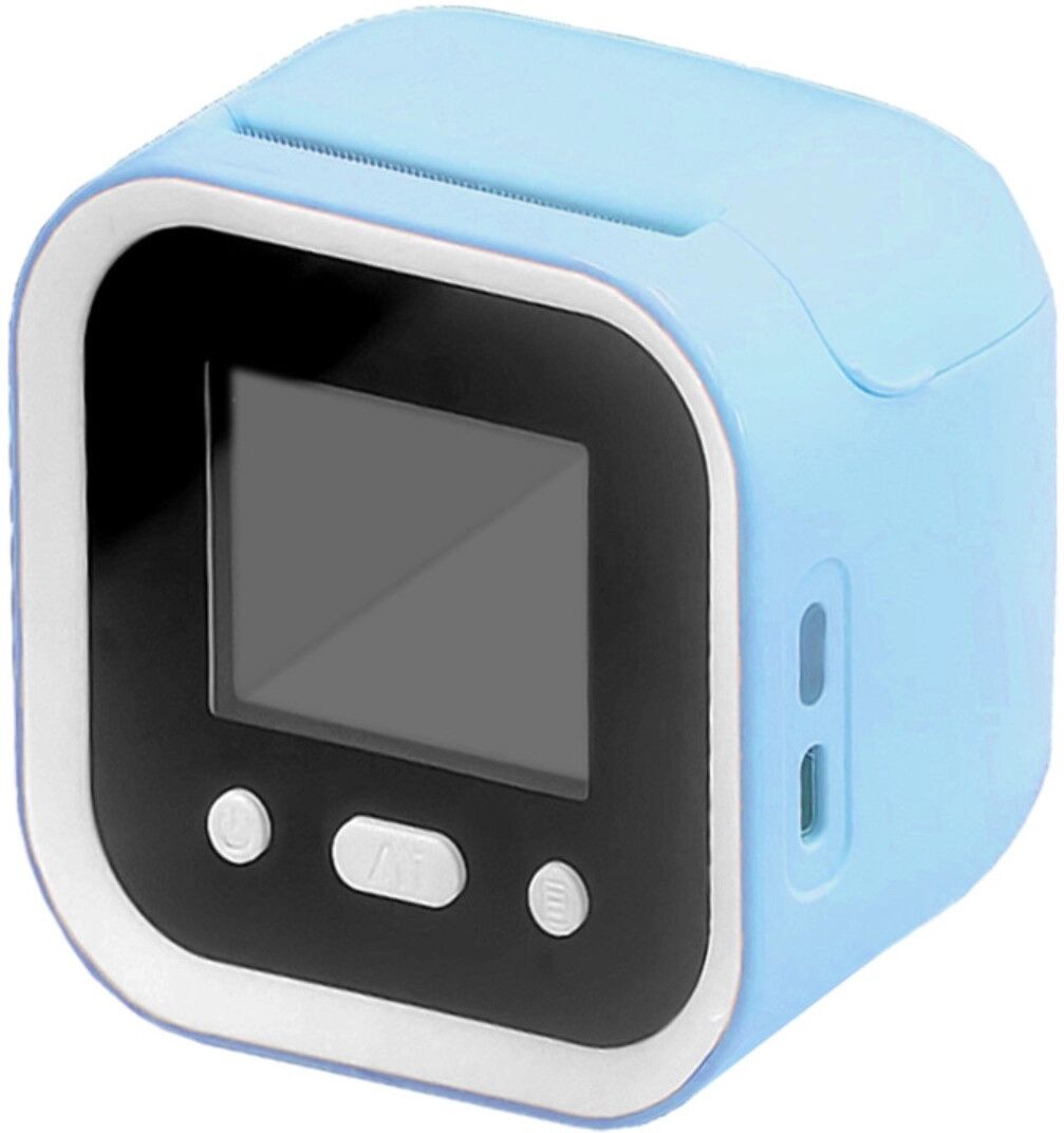 INF KI-Sprach-Thermodrucker mit 203dpi, 2.4-Zoll-Bildschirm und tragbarem Taschendesign Blau