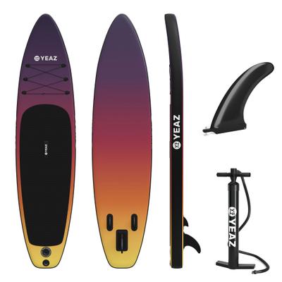 Inflatable SUP-Board YEAZ "SUP Board SUNSET BEACH - EXOTRACE -", lila, Wassersportboards