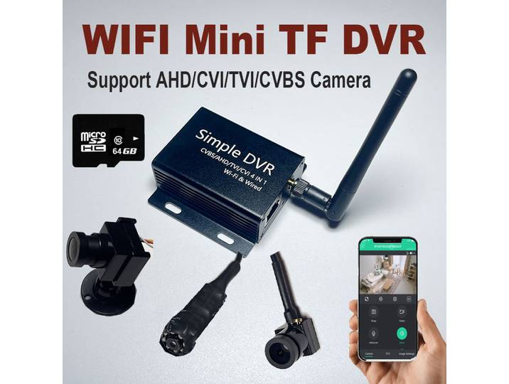 Mini caméra DVR WiFi HD, visualisation à distance, détection de mouvement, stockage en boucle, kit de mini caméra sans fil DIY style nounou pour la maison