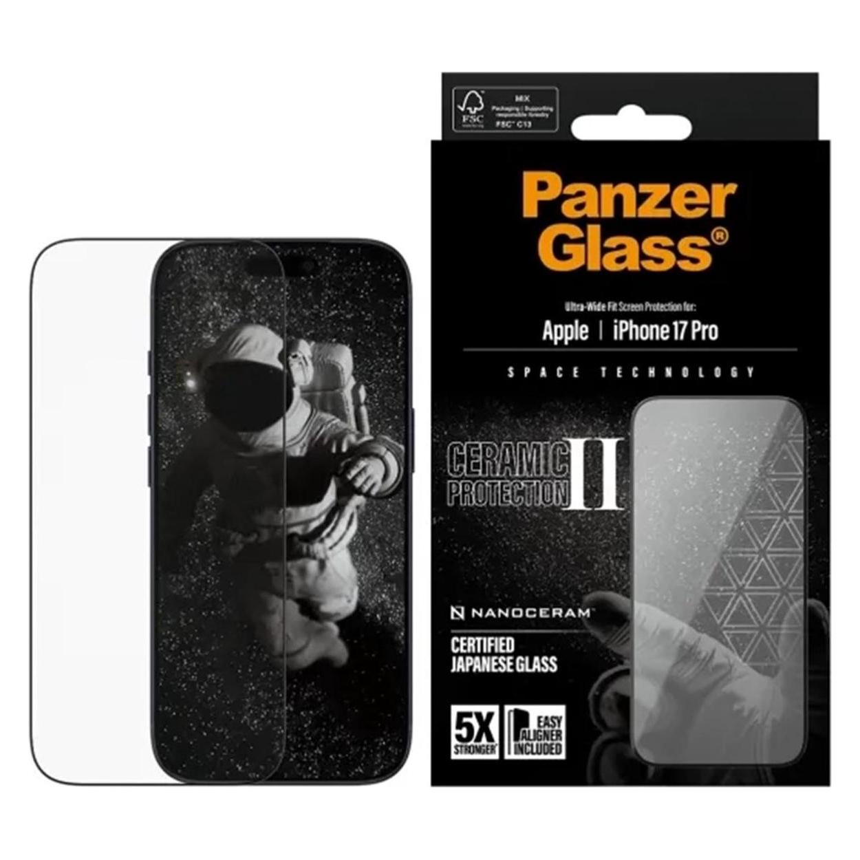PanzerGlass Ceramic II (1 Stk., Apple iPhone 17 Pro, Apple iPhone 18 Pro) (PG66155)