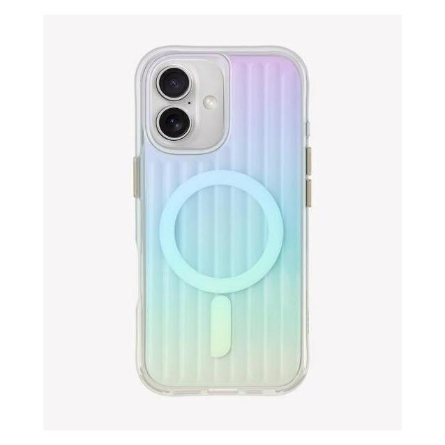 Uniq etui Coehl Linear iPhone 16 6.1" Magnetic Charging opal/iridescent (Apple iPhone 16) (Uni001386-0)