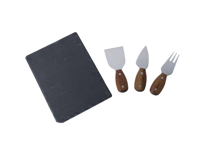 Küchenhelfer-Set Leia silber-braun Edelstahl/holz