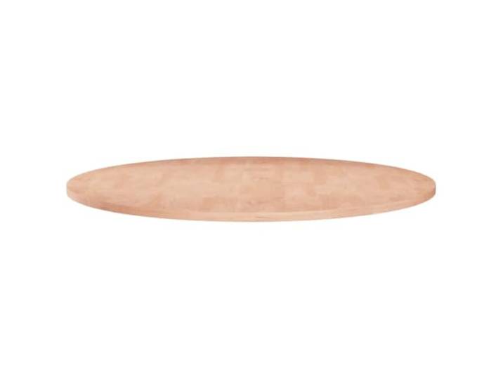 KGFHERENB Runde Tischplatte Ø80x1,5 cm Eiche Massivholz Unbehandelt Vielseitige Holzplatte aus Naturholz für Essbereich, Café oder Restaurant. Individuell gestaltbar mit Beinen nach Wahl.