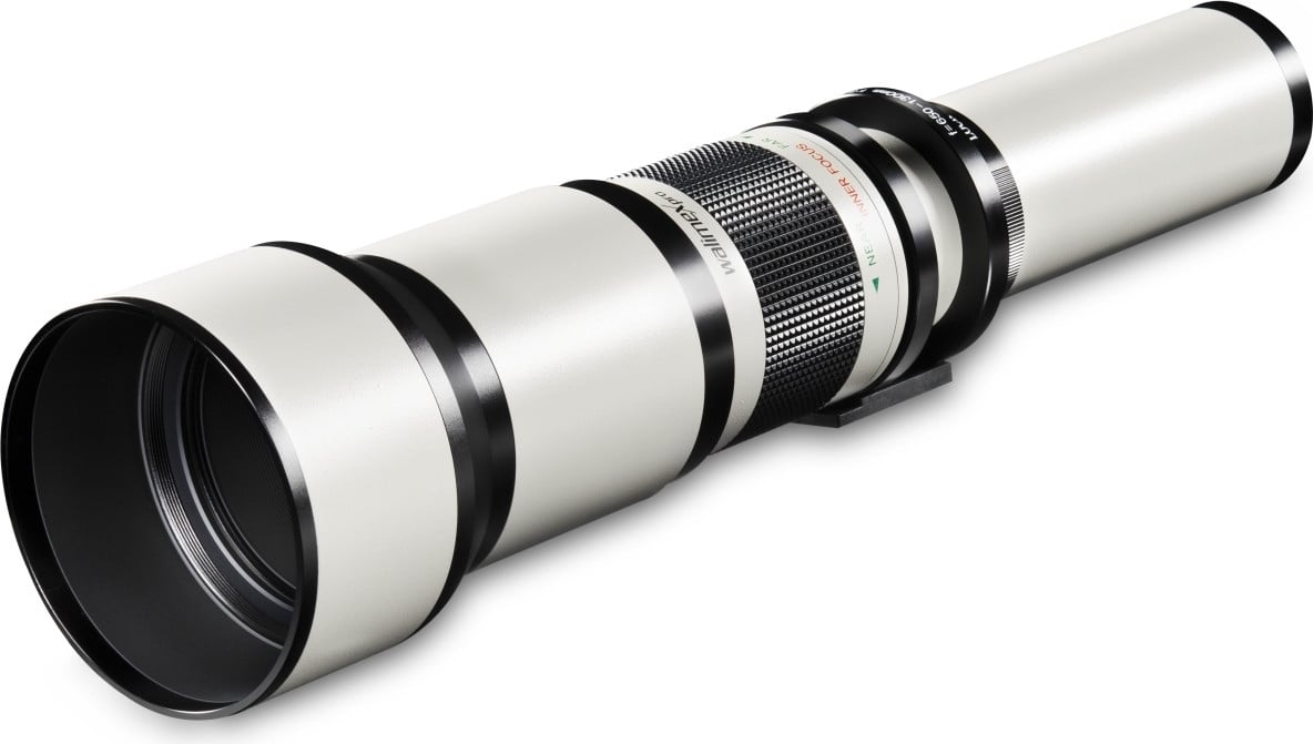 Walimex 650 - 1300 mm / F 8,0 - 16,0 Telezoomobjectief voor Canon DSLR-camera's