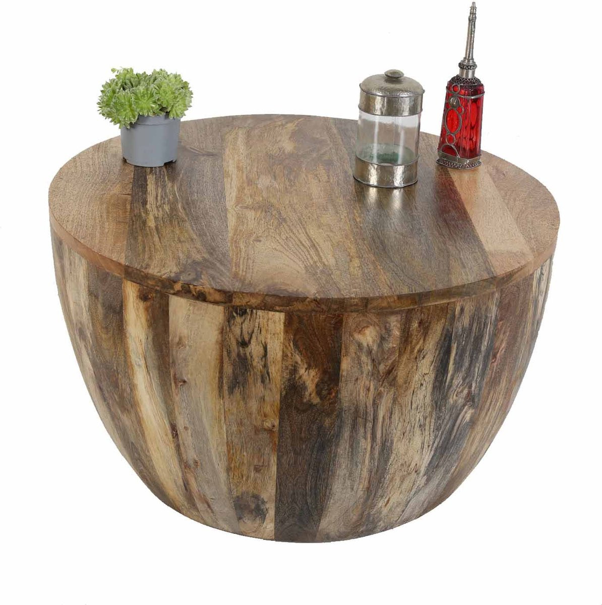 Casa Moro Torino Massief houten ronde salontafel