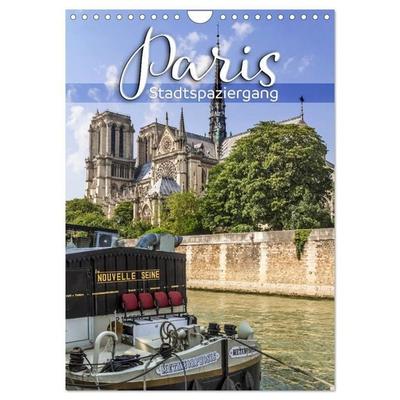 PARIS Stadtspaziergang (Wandkalender 2027 DIN A4 hoch), CALVENDO Monatskalender