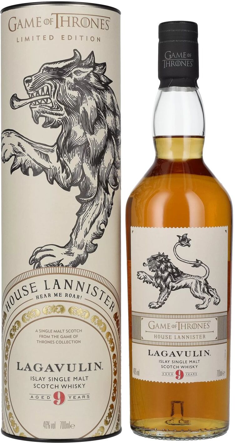 Lagavulin Whisky Lagavulin 9 Years Old GAME OF THRONES House Lannister Single Malt Collection 46% Vol. 0,7l in Geschenkbox