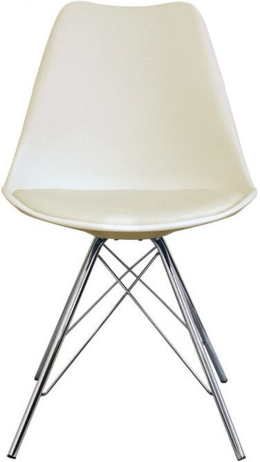 George Oliver Topeka 45 cm H Side Chair Ivory 82cm H X 49cm W X 45cm D