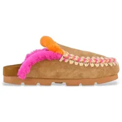 Mou für Damen. MU.FW431005A Winter Bio Leder Clogs braun (40), Wohnung, Keine, Lässig