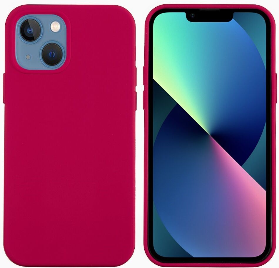 EIDERWOOD iPhone 13 Silikone Cover - Foret Inderside - Mørkerød