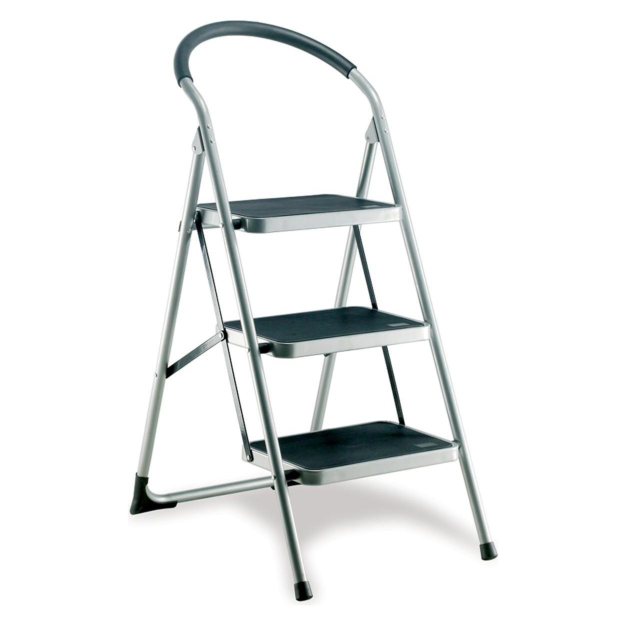 RS PRO Step Ladders, Foldable, 3 Tread (106.50 cm) (8776819)