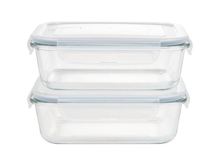 Vorratsbehälter FURBER Glas 2stk 1l - Farbe: Transparent - Vorratsbehälter-Set