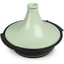 PEUGEOT Tagine ATLAS 30cm Salbeigrün Dampfgarer Aluminium Keramikdeckel