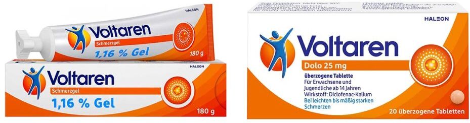 Voltaren Schmerzgel 11,6 mg/g 180g + Voltaren Dolo 25mg 20Stück