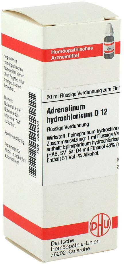 DHU Adrenalin Hydrochl. D12 Dilution