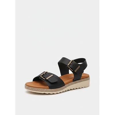 Damensandalen mit Schnallenriemen – verstellbare, offene Komfortschuhe zum Spazierengehen und für Outdoor-Aktivitäten