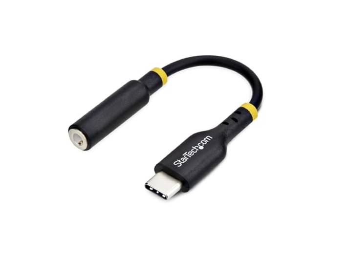StarTech USB-C naar 3,5mm TRRS Audio Adapter, 32-bit DAC (USBCAUDIO2)