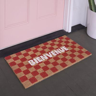 "Balta Rugs Bienvenue Checkered 18"" x 30"" Doormat - 18"" x 30"""