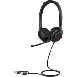 Yealink Headset UH35 Dual Teams USB-C/A (Kabelgebunden, USB-A, Microsoft Teams), Office Headset, Schwarz