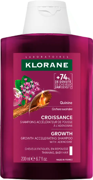 Klorane Quinina Champô Acelerador de Crescimento Adenosina 200ml