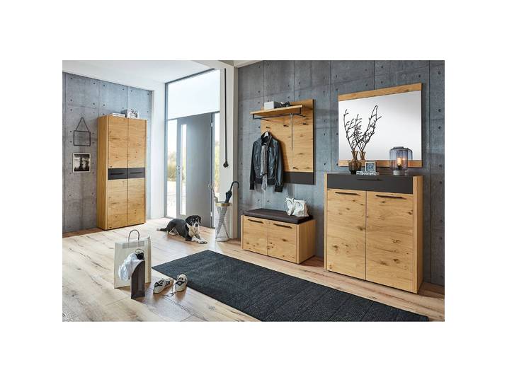 Spiegel I 84cm Braun Spanplatte, furniert 84cm