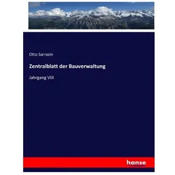 Zentralblatt der Bauverwaltung, Fachbücher von Otto Sarrazin