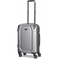 Bugatti Valencia 4 Rollen Kabinentrolley S 55 cm, Koffer, Silber
