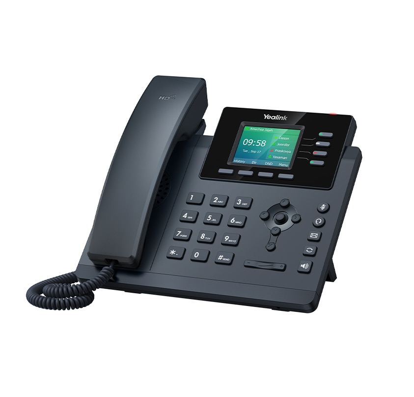 Yealink SIP-T43W IP-Telefon | 12 SIP-Konten | Dual Gigabit | WLAN & Bluetooth | PoE | Farbdisplay | HD Voice