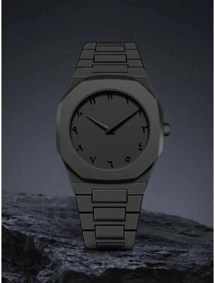Uplift Picks TOMI Minimalist Mens Quartz Watch Simple Style Casual Wristwatch black Text